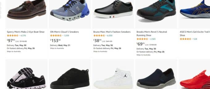 Amazon men's shoe sale